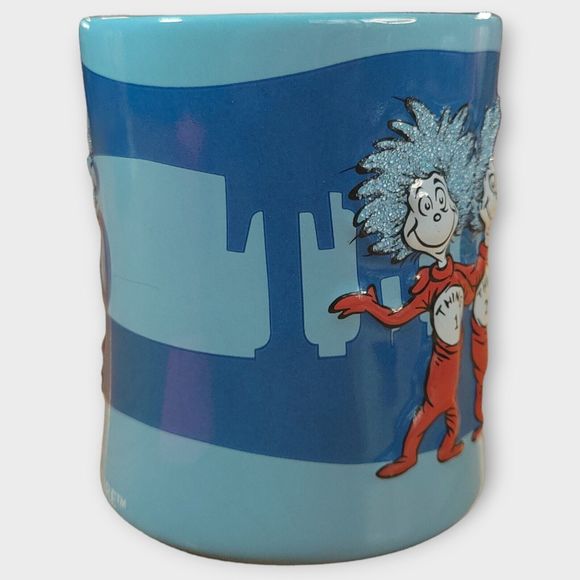 Dr Seuss Thing One And Two Universals Islands Of Adventure Blue 3D Coffee Mug - Picture 2 of 9
